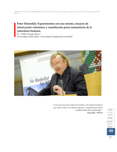Peter Sloterdijk: Experimentos con uno mismo, ensayos