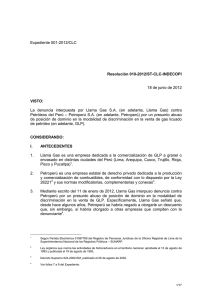 Expediente 001-2012/CLC Resolución 010-2012/ST-CLC