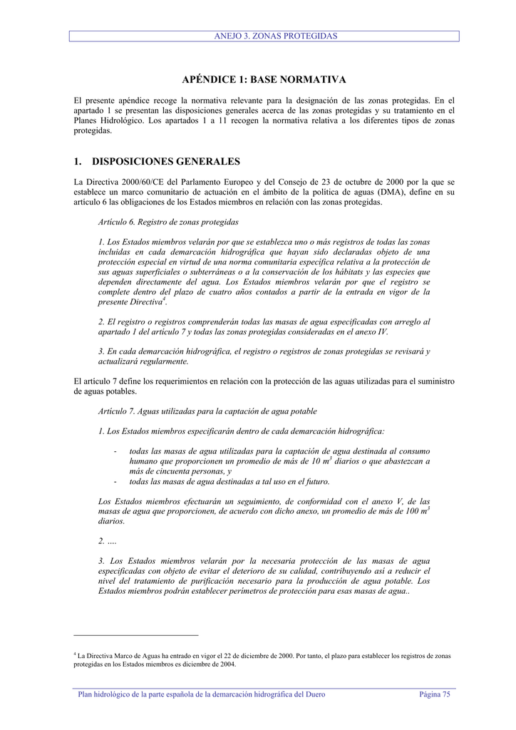 APÉNDICE 1: BASE NORMATIVA 1. DISPOSICIONES GENERALES