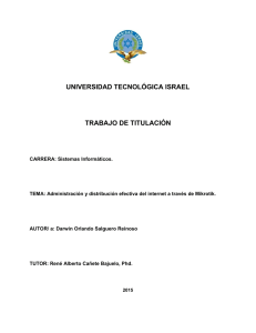 UNIVERSIDAD TECNOLÓGICA ISRAEL TRABAJO DE TITULACIÓN