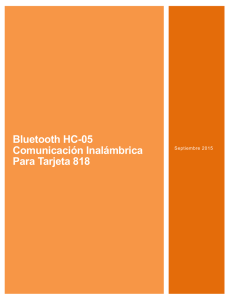 Bluetooth HC-05 Comunicación Inalámbrica Para Tarjeta 818