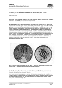 El hallazgo de cerámica medieval en Fortanete (año 1976)