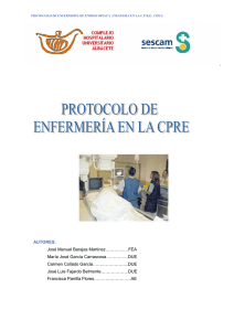 Protocolo CPRE - Complejo Hospitalario Universitario de Albacete