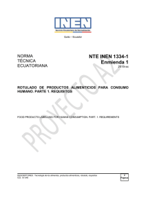 NTE INEN 1334-1 Enmienda 1