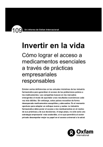 INVERTIR EN LA VIDA INFORME (OXFAM)