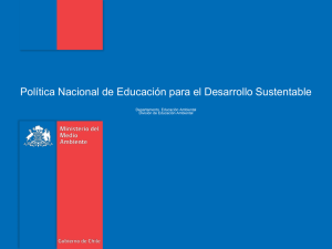 Política Nacional de Educación para el Desarrollo Sustentable