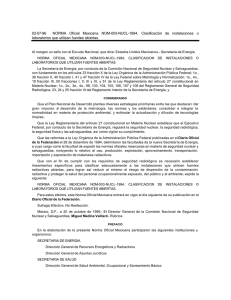 NOM-003-NUCL-1994 - Orden Jurídico Nacional