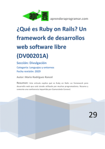DV00201A Que es Ruby on Rails framework software libre