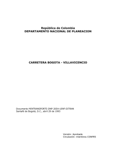 VILLAVICENCIO - DNP Departamento Nacional de Planeaci&oacute;n