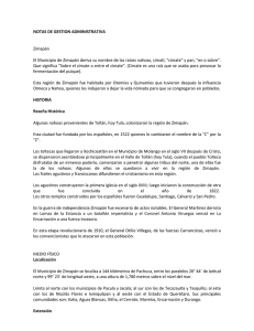 NOTAS DE GESTION ADMINISTRATIVA Zimapán El Municipio de