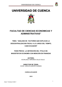 universidad de cuenca facultad de ciencias economicas y