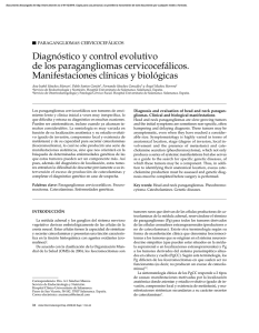 Diagnóstico y control evolutivo de los paragangliomas