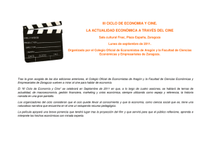 III Ciclo de Economía y Cine - Colegio de Economistas de Aragón