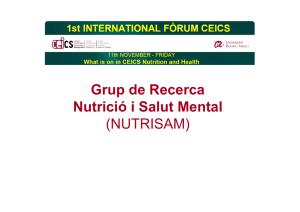 Grup de Recerca Nutrició i Salut Mental (NUTRISAM)