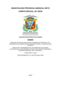 municipalidad provincial mariscal nieto comité especial ley 29230