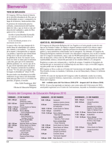 Bienvenido - Los Angeles Religious Education Congress