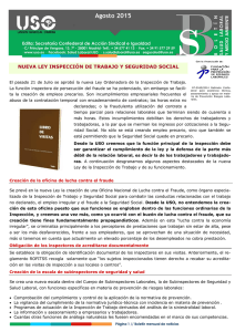Boletín de Salud Laboral Agosto 2015