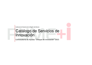 Catálogo de Servicios de innovación