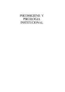 Page 1 PSICOHIGIENE Y PSICOLOGÍA INSTITUCIONAL Page 2