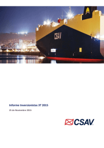 Reporte Inversionistas 3T 2015