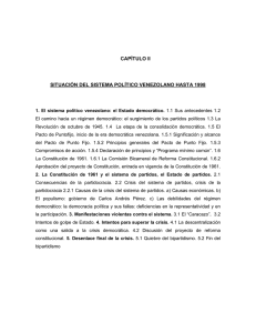 capètulo ii situaciìn del sistema polètico venezolano hasta 1998