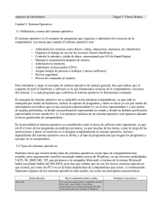 Apuntes de Informática Edgar F. Flores Muñoz Unidad 3. Sistema