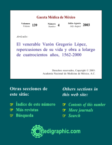 El venerable Varón Gregorio López, repercusiones de su vida y