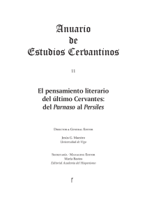 El pensamiento literario del último Cervantes