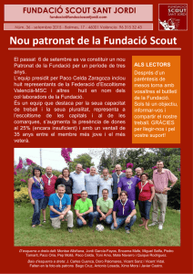 Boletín 36 - Fundació Scout Sant Jordi