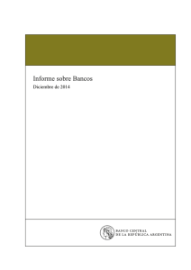 Informe sobre bancos - Diciembre 2014