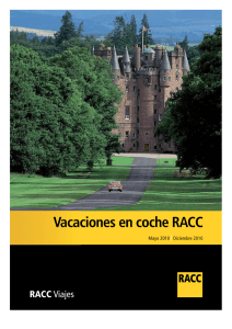 Catálogo de Vacaciones en coche RACC