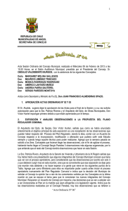 Acta Ordinaria Nº 06 - Ilustre Municipalidad de Angol