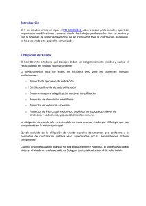 Comunicado RD Visados - Colegio Oficial de Ingenieros