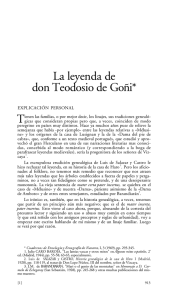 La leyenda de don Teodosio de Goñi.