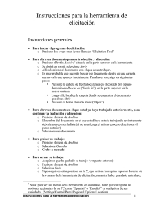 Instrucciones para la herramienta de elicitación