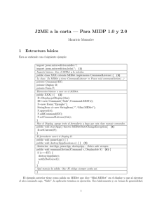 J2ME a la carta — Para MIDP 1.0 y 2.0