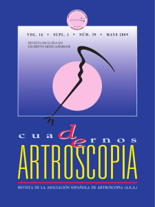 Supl. 1 - Núm. 39 - Mayo 2009 - Asociación Española de Artroscopia