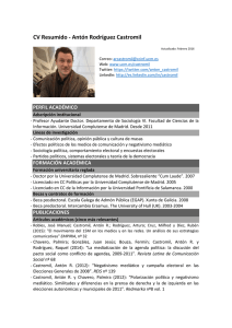 CV Resumido - Antón Rodríguez Castromil