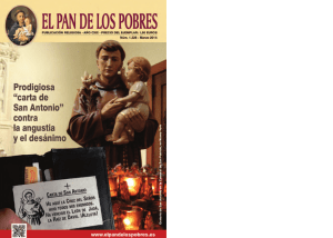 A nuestros lectores - El pan de los pobres