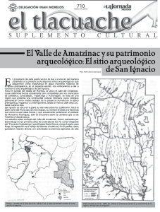 El Valle de Amatzinac y su patrimonio arqueológico: El sitio