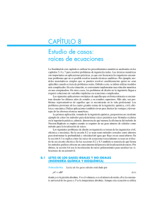 CAPÍTULO 8 Estudio de casos: raíces de ecuaciones