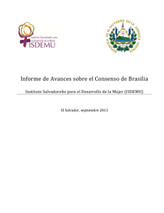 Informe de Avances sobre el Consenso de Brasilia