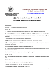 Conclusiones - XXV Jornadas Nacionales de Derecho Civil