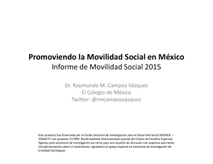 Promoviendo la Movilidad Social en México