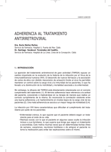Adherencia al tratamiento antirretroviral