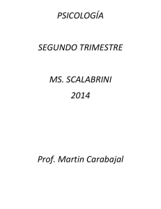 PSICOLOGÍA SEGUNDO TRIMESTRE MS. SCALABRINI