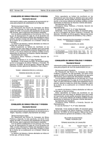 CONSEJERÍA DE OBRAS PÚBLICAS Y VIVIENDA Secretaría
