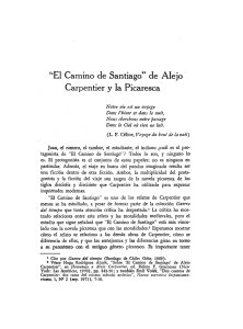 "El Camino de Santiago" de Alejo Carpentier y la Picaresca