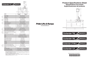 Product Specifications Sheet