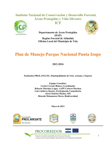 Plan de Manejo Parque Nacional Punta Izopo